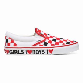 Női Vans I Heart Classic Slip-on Cipő VA5120849 Fekete/Fehér